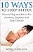 10 Ways to Sleep Better - Natural Help and Advice For Insomni... by Mary Carlson