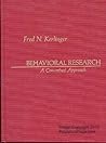 Behavioral Research: A Conceptual Approach