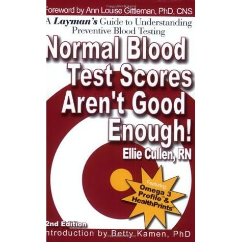 book blood test Test Blood Aren't Good by Normal Enough! Scores Ellie