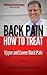 Back Pain: How to Treat Upper and Lower Back Pain