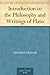 Introduction to the Philosophy and Writings of Plato