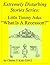 Extremely Disturbing Stories Series: Little Timmy Asks: "What Is A Recession?"