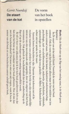 De staart van de kat, de vorm van het boek in opstellen