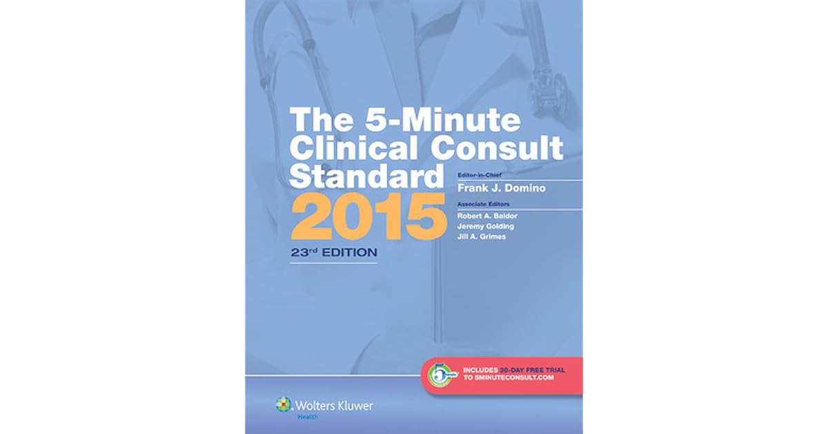 The 5Minute Clinical Consult Standard 2015 30Day Enhanced Online