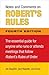 Notes and Comments on Robert's Rules, Fourth Edition