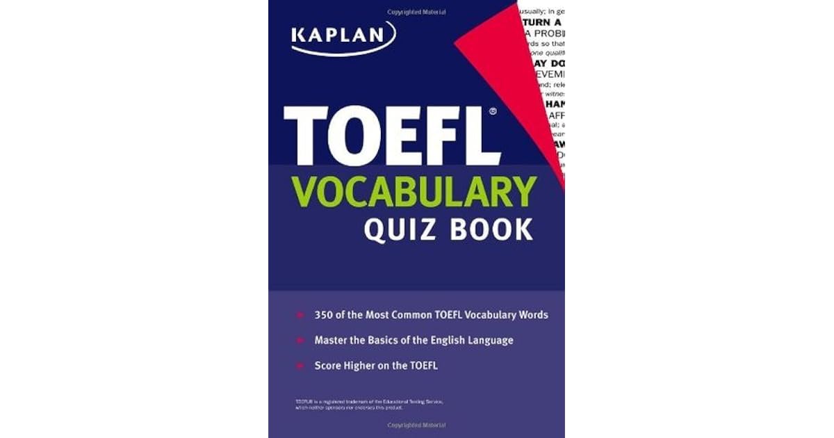 Kaplan TOEFL Vocabulary Quiz Book By Kaplan Inc Kaplan toefl vocabulary quiz book by kaplan inc