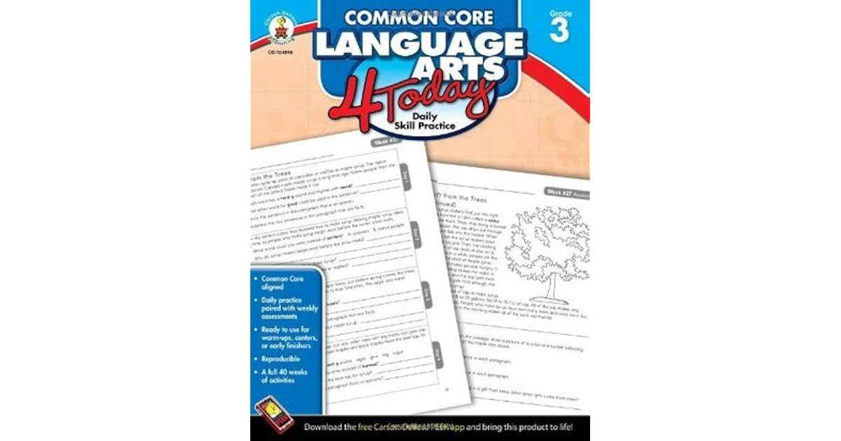 Common Core Language Arts 4 Today, Grade 3: Daily Skill Practice by