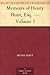Memoirs of Henry Hunt, Esq. — Volume 1