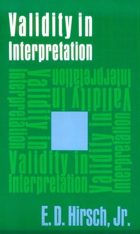 Validity in Interpretation (Paperback)