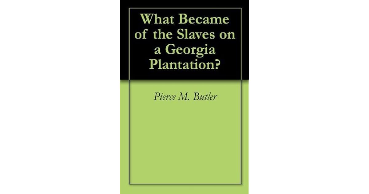 What Became of the Slaves on a Plantation? by Pierce M. Butler