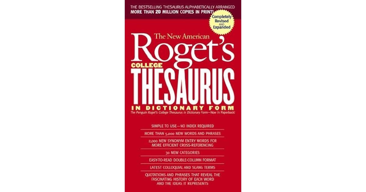 New American Roget's College Thesaurus in Dictionary Form by Philip D. Morehead
