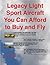 Legacy Light Sport Aircraft You Can Afford to Buy and Fly