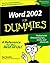 Word 2002 for Dummies