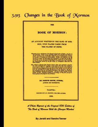 3,913 Changes in the Book of Mormon (Vinyl Bound)