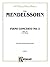 Mendelssohn Piano Concerto #2 in D Minor, Op. 40 (Kalmus Edition)