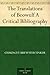 The Translations of Beowulf A Critical Bibliography by Chauncey Brewster Tinker