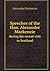 Speeches of the Hon. Alexander Mackenzie during his recent visit to Scotland