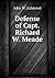 Defense of Capt. Richard W....
