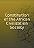 Constitution of the African Civilization Society by New Englander