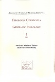 Filologia Germanica - Germanic Philology vol.3