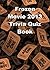 Frozen Movie 2013 Trivia Quiz Book