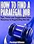 How To Find A Paralegal Job
