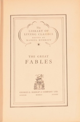 The Great Fables (The Library of Living Classics)