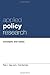 Applied Policy Research: Concepts and Cases