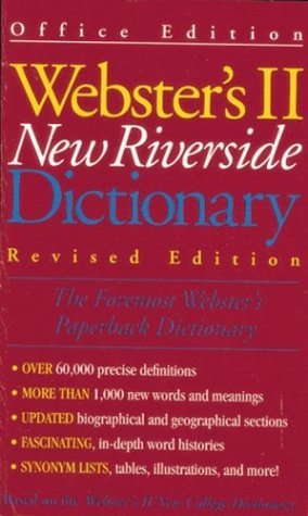 Webster's II new Riverside dictionary (Mass Market Paperback)