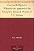 Canzoni & Ripostes: Whereto are appended the Complete Poetical Works of T.E. Hulme