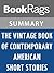 Summary & Study Guide The Vintage Book of Contemporary American Short Stories by Tobias Wolff