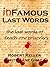 Infamous Last Words: The Last Words of Death Row Prisoners