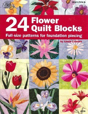 24 Flower Quilt Blocks (Paperback)