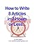 How To Write 8 Articles In ...