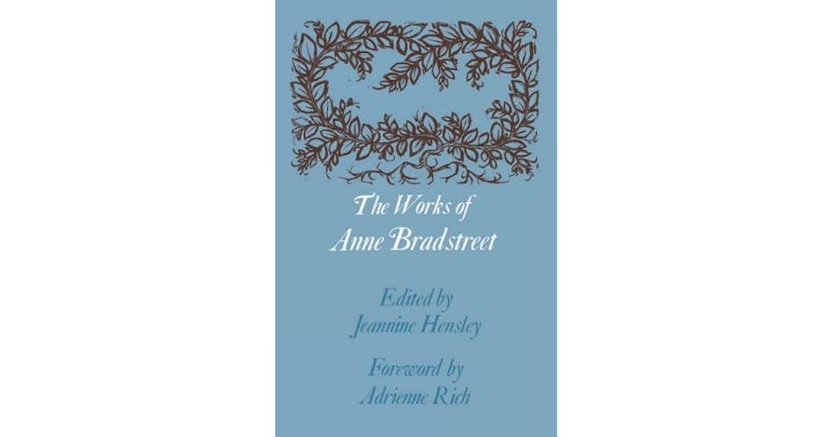 Essay analyzing anne bradstreet s author her book focuses picture