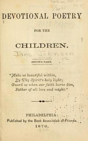 Devotional poetry for the children: Second part