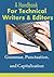A Handbook for Technical Writers and Editors - Grammar, Punctuation, and Capitalization