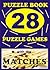 Puzzlebook: 28 Logic Puzzle Games with the Matches - An Exciting Games for Your Brain - Family Fun Conundrums for All to Solve