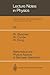 Mathematical and Physical Aspects of Stochastic Mechanics by Philippe Blanchard