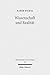Wissenschaft Und Realitat: ...