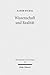Wissenschaft Und Realitat by Karim Bschir