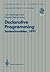 Declarative Programming, Sasbachwalden 1991 by John Darlington