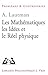 Les Mathematiques, Les Idees Et Le Reel Physique (Problemes &... by Fernando Zalamea