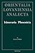 Itineraria Phoenicia Studia Phoenicia 18 (Orientalia Lovaniensia Analecta)