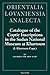 Catalogue of the Coptic Inscriptions in the Sudan National Museum at Khartoum (I. Khartoum Copt.) (Orientalia Lovaniensia Analecta)