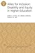 Allies for Inclusion: Disability and Equity in Higher Education: Ashe Volume 39, Number 5
