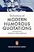The Penguin Dictionary of Modern Humorous Quotations by Fred Metcalf