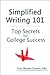 Simplified Writing 101: Top...