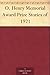 O. Henry Memorial Award Prize Stories of 1921 by Blanche Colton Williams