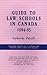 Guide to Law Schools in Canada